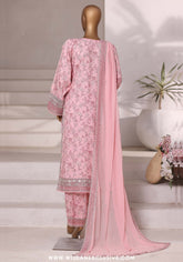 Sadabahar 3PC Stitched Luxury Embroidered Viscose Collection - 2025 (PINK)